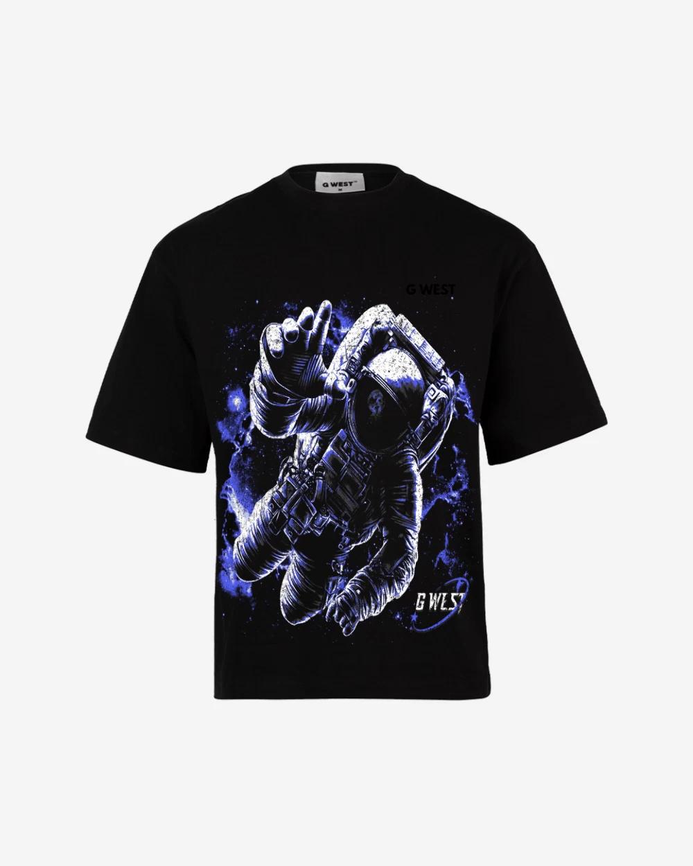 G West Mens Galaxy Premium Oversized Tee Front And Back Print 4XL