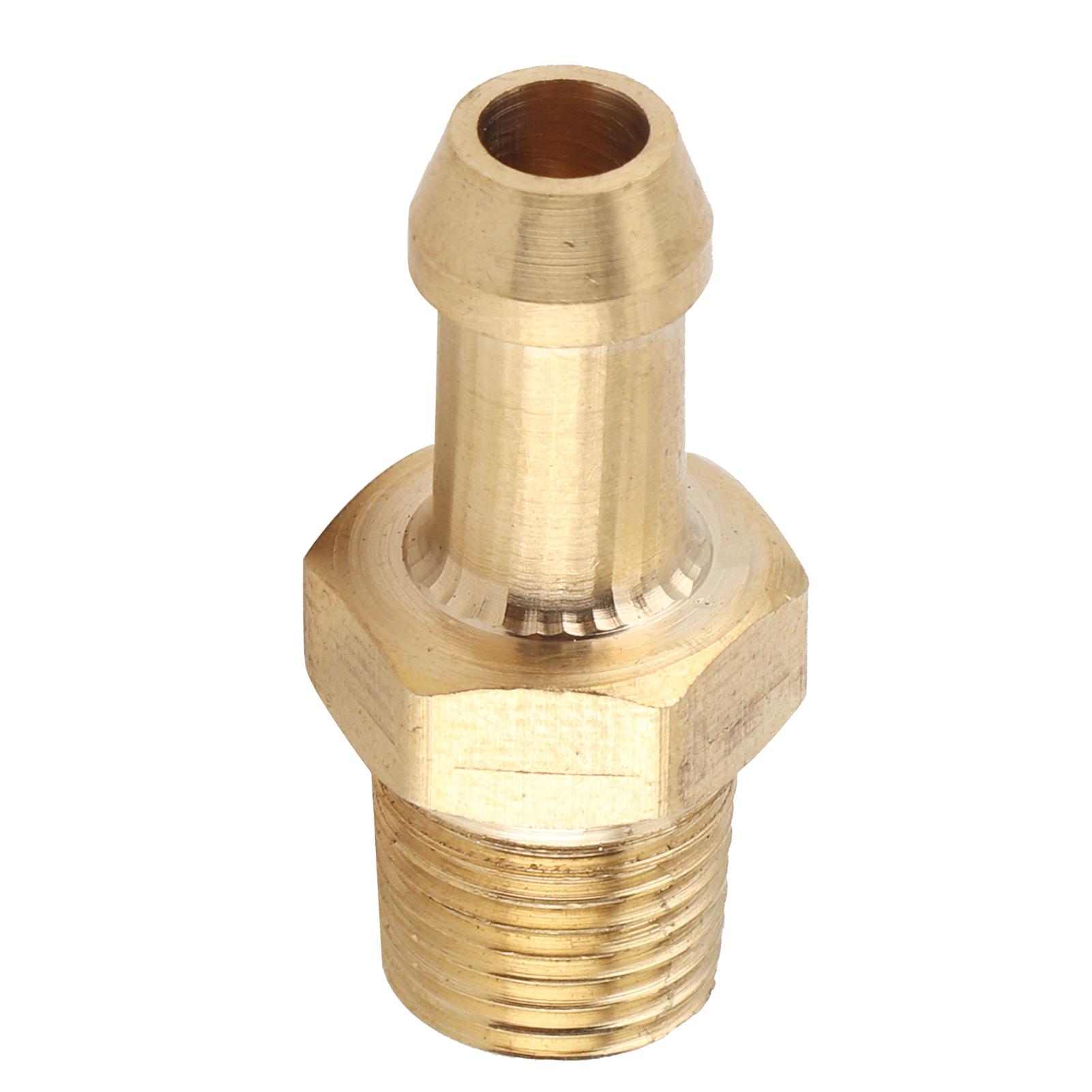 

Turbocharger Compressor Housing Brass Boost Nipple Hose Fitting 18in 27 NPT Gold