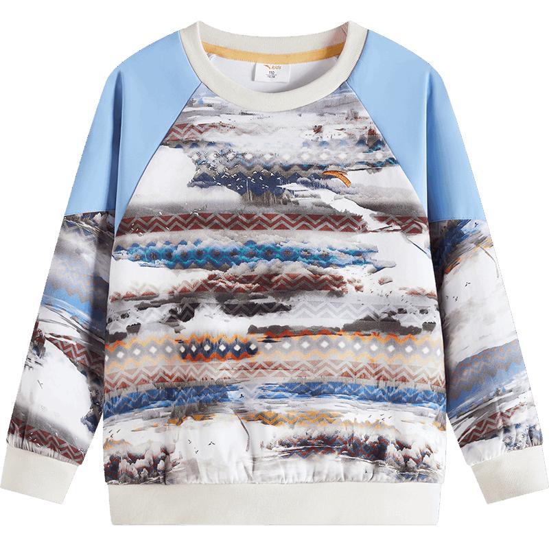 Anta Kids Outdoor Knit Pullover Sweatshirt 110