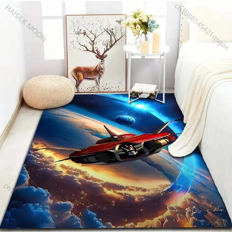 Japanese Anime Grendizer for Living Room Carpet Luxury Home Decoration Non-slip Floor Mats for Bedroom Large Area Washable Rugs