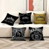 J-Jack D-Daniels Pillow Covers Cartoon Sofa Decorative Home Double-sided Printing Short Plush Cute Cushion Cover