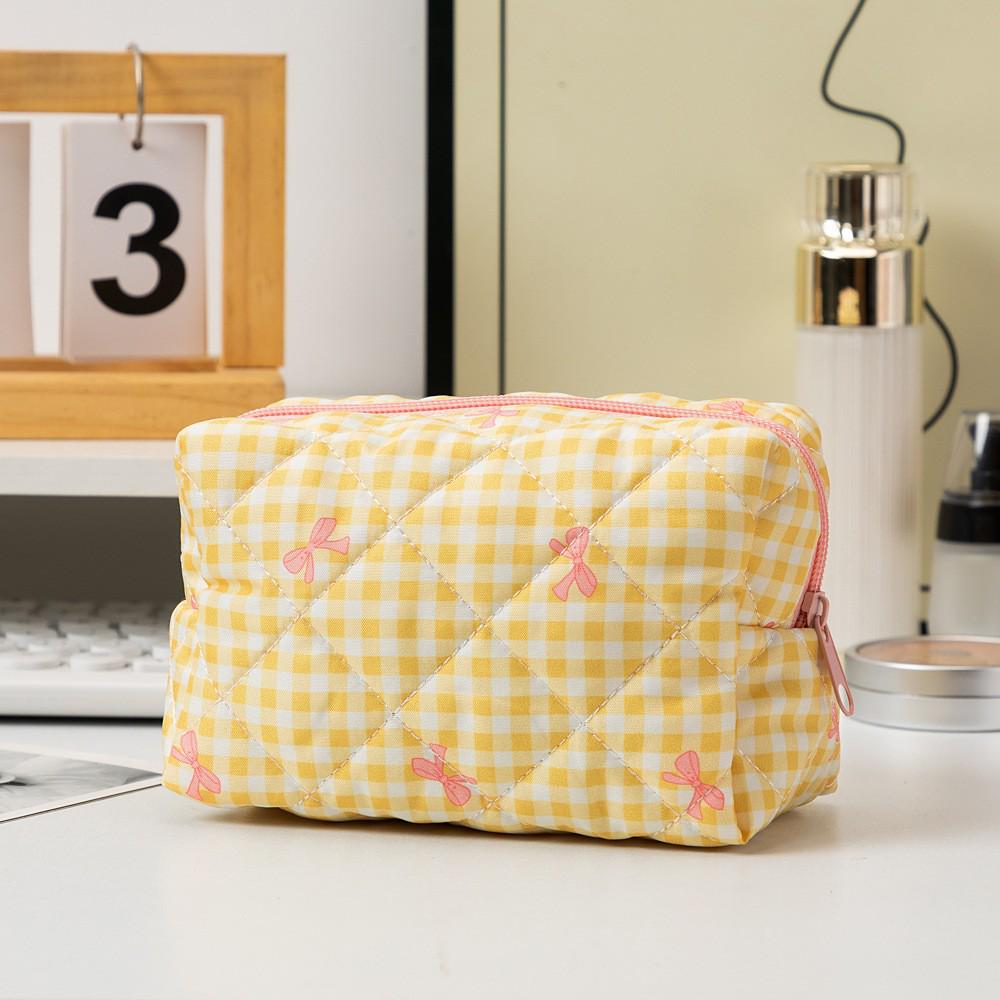 Damen Kosmetiktasche mit Blumenmuster | Lippenstift-, Kabel- und Geldbörsen-Organizer