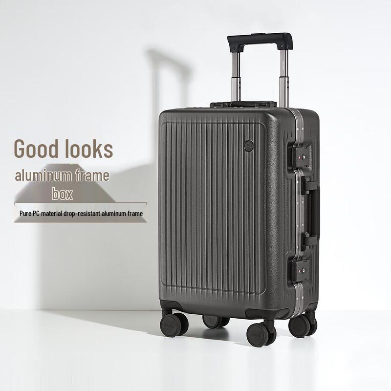 Aihua Shi Traveler Aluminum Frame PC Hardshell Suitcase 20 Inches