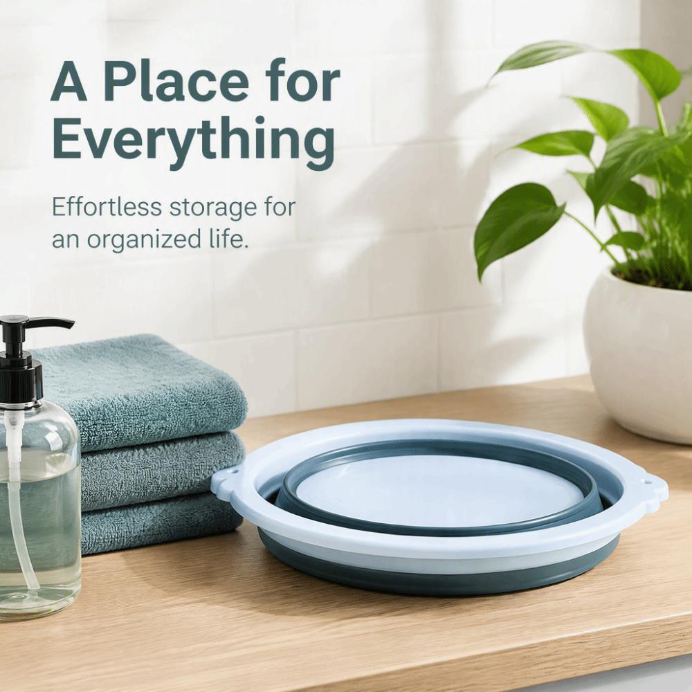 PP TPE Material Washbasin Foldable Washtub Space Saving Basin  Travel