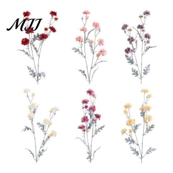 Maintenance Free Floral Decor Artificial Camellia Flowers, Realistic Fake Faux Silk Hotel Lobby Flower Decorations Bendable Stems for Home Vase