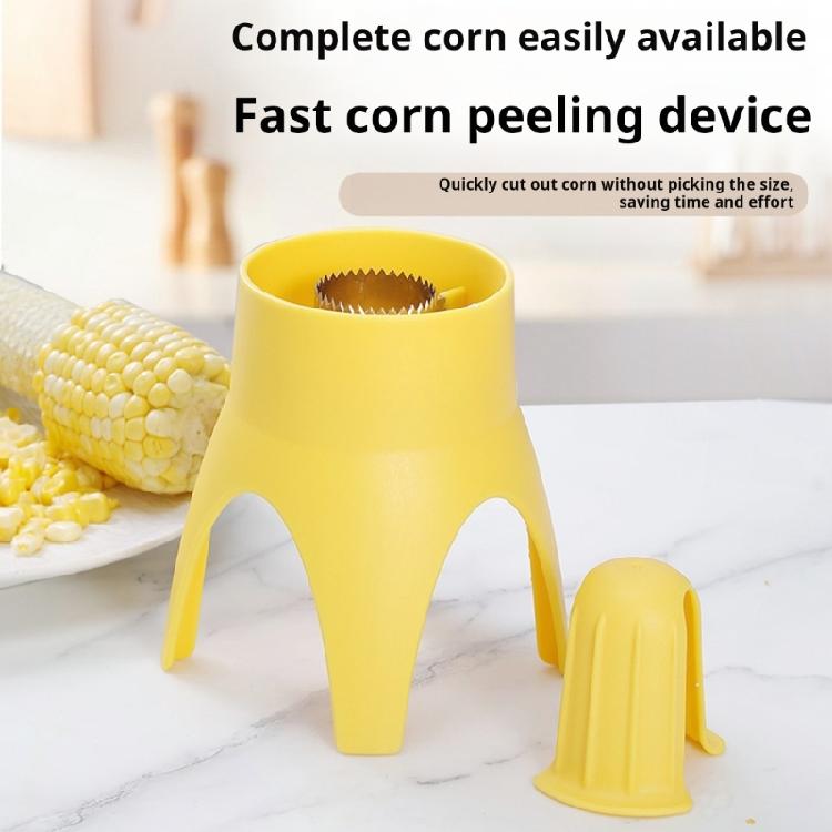Space Saving Corn Shelling Tool Professional Corn Kerneler Device With Stainless Steels Blade For Cooking