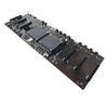 BTC X79 Dual CPU Miner Motherboard DDR3 8 PCI-E X16 with E5-2620 CPU RECC 8G DDR3 Memory 120G MSATA SSD For Support 3060 GP