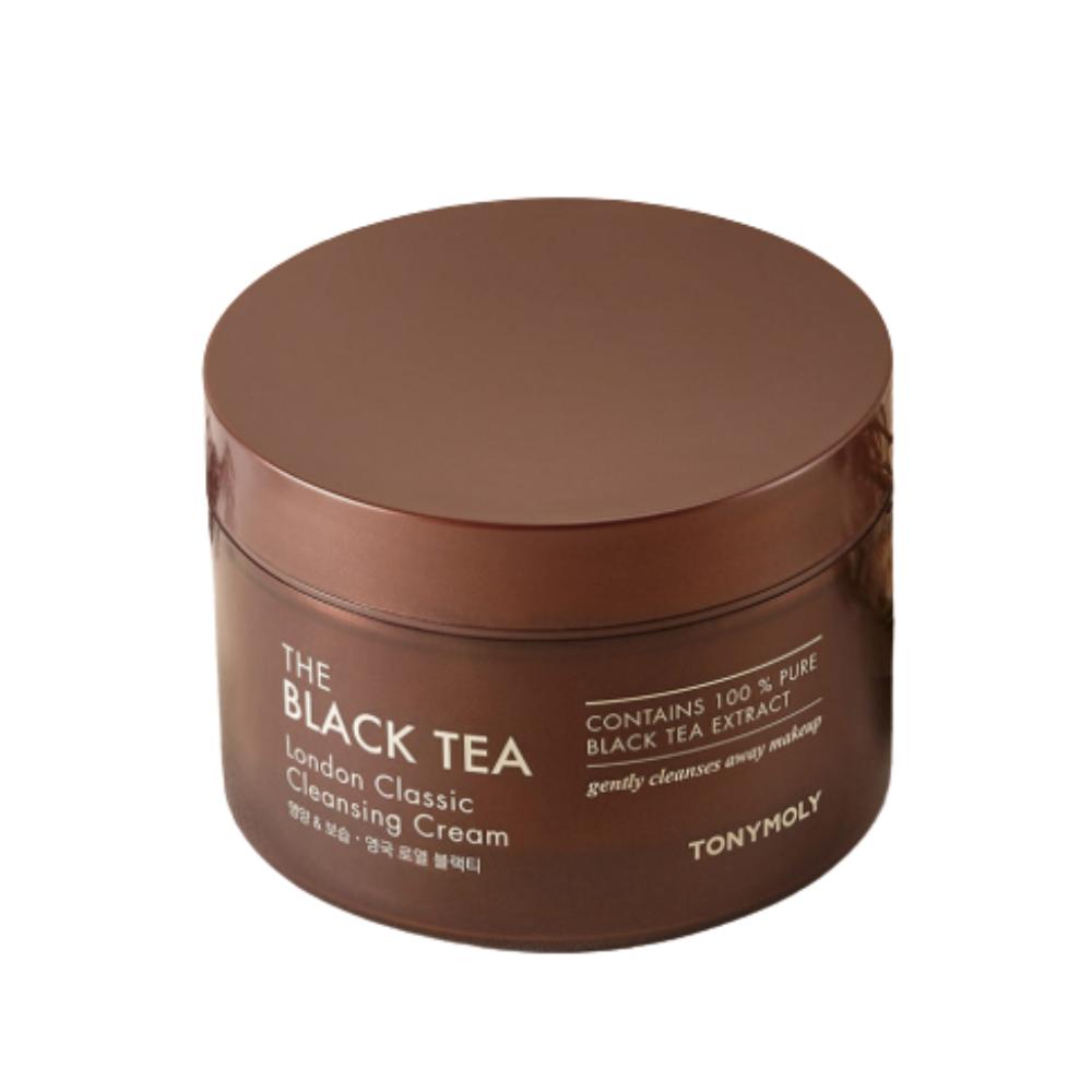 

TONYMOLY The Black Tea London Classic Cleansing Cream 200ml - Deep Purifying & Nourishing Facial Cleanser with Premium Black Tea