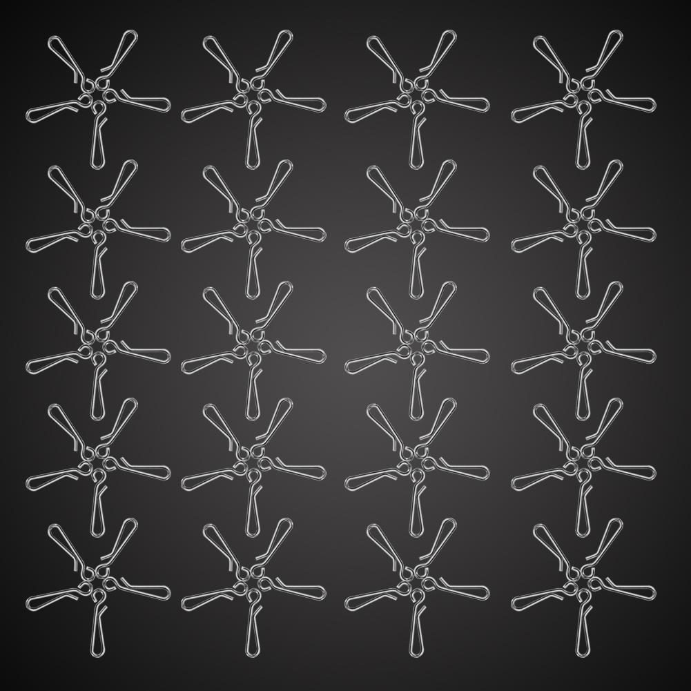 100x Quick Lock open Stainless Steel Fishing Swivels Connectors (3#100pcs)