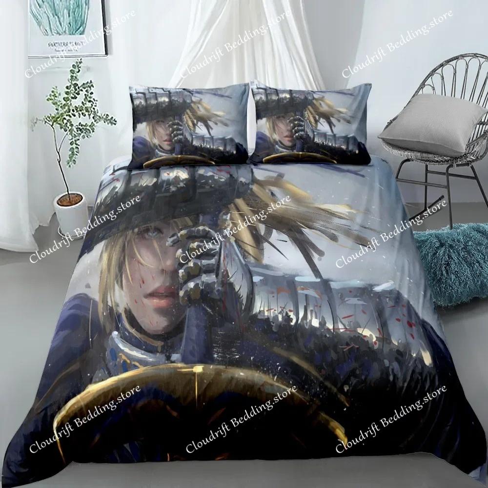 Conjunto de Roupa de Cama Fada Zero King Queen Duplo Completo Twin Tamanho Solteiro Capa de Edredom Fronha Conjunto de Roupa de Cama Fado Capa de Edredom Conjunto de Cama