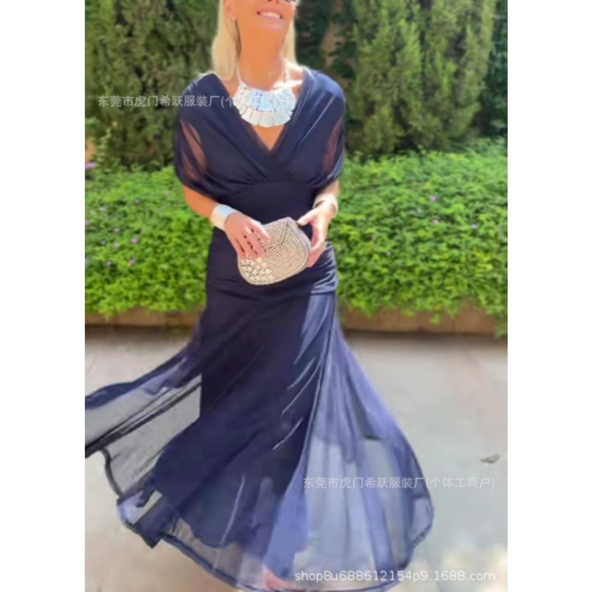 New Women s Lined Dress, Casual Fashion Women Dress for Instagram, European & American Style, Crossborder Women Apparel S