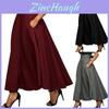 Elegant Stretch High Waist Vintage Skater Skirt Dress With Flared Pleats