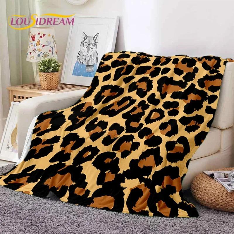 3D Colorful Zebra Stripe Leopard Tiger Soft Flannel Blanket for Bed Bedroom Sofa Picnic,Throw Blanket for Cover Outdoor Nap Gift