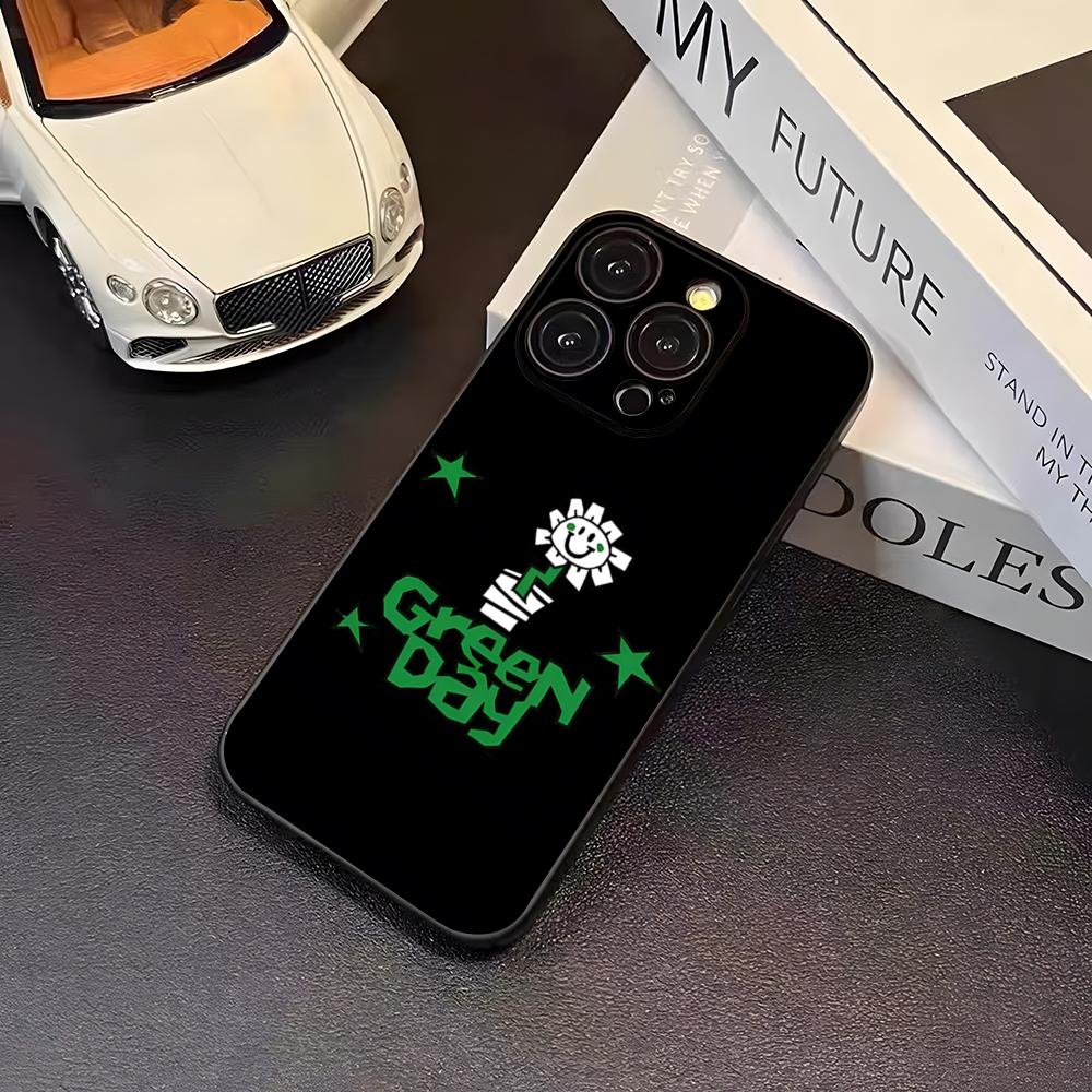 G-Green Day Band Phone Case For 16 Pro Max Iphone 17 Pro Max 14 15 Plus 12 13 11 Pro Xr X Xs SE Back Cover