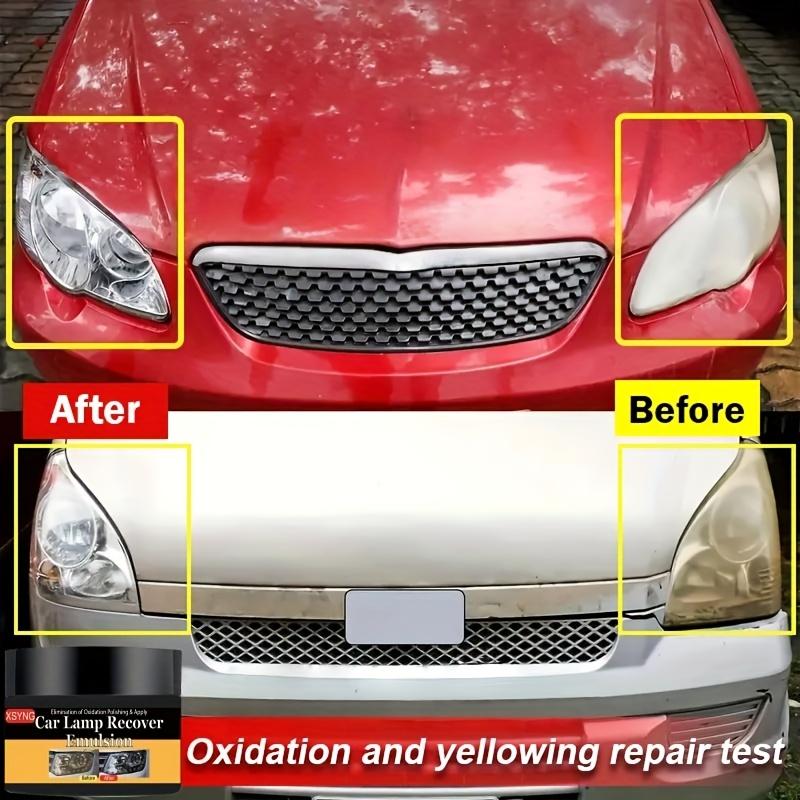 Car Headlight Repair and Polishing Kit, Headlight Scratch Remover, Repair Cleaning Paste, Removal of Oxidation, Headlight Polishing Wax