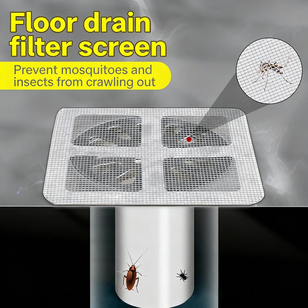 10/50Pcs Drain Protector Stickers NonWoven Drain Filter Hair Catcher For Shower And Kitchen Sink Hair Clogging Prevent