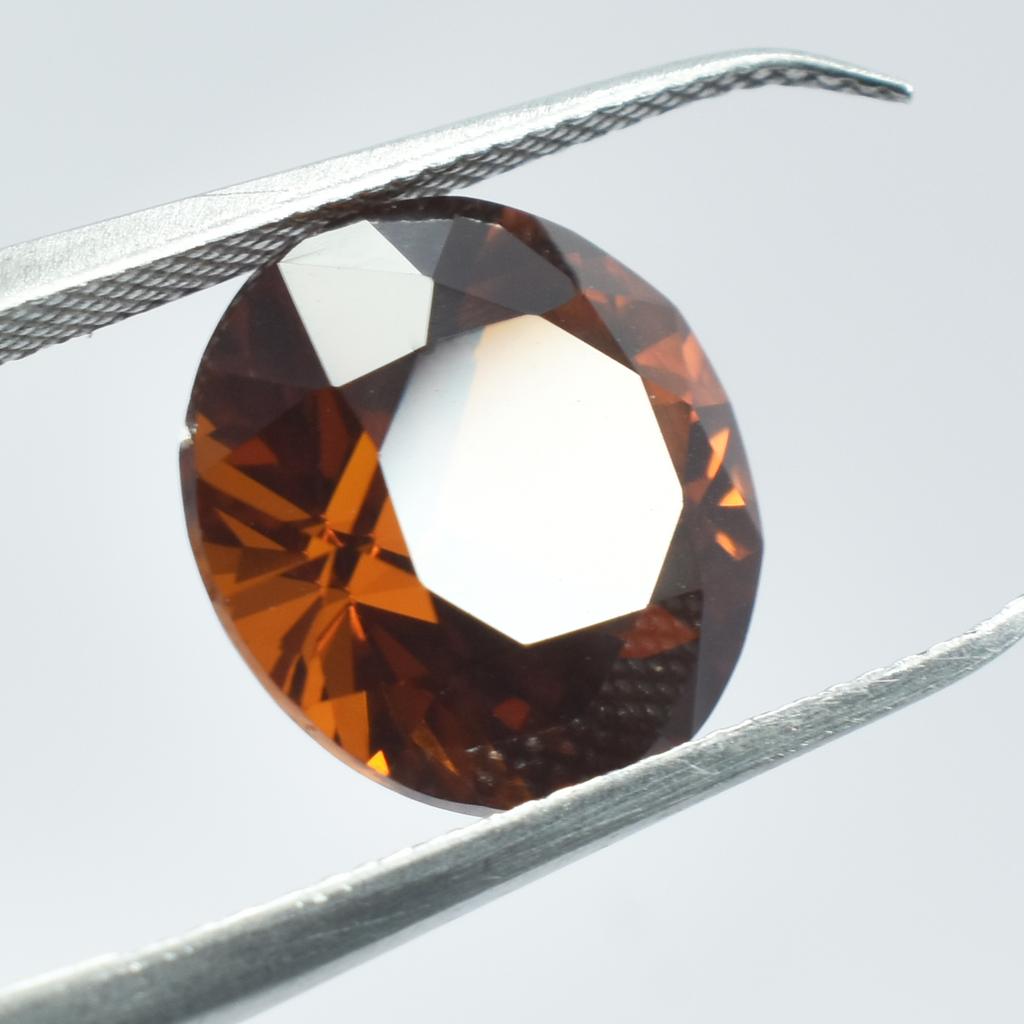 CERTIFIED Orange Sapphire Loose Gemstone 7.15 Ct Natural Round Shape