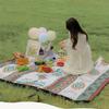 Waterproof Picnic Blanket, 200x200CM Large Beach Blanket Outdoor Picnic Mat, Beach Mat With Carrying Handle For Camping, Beach