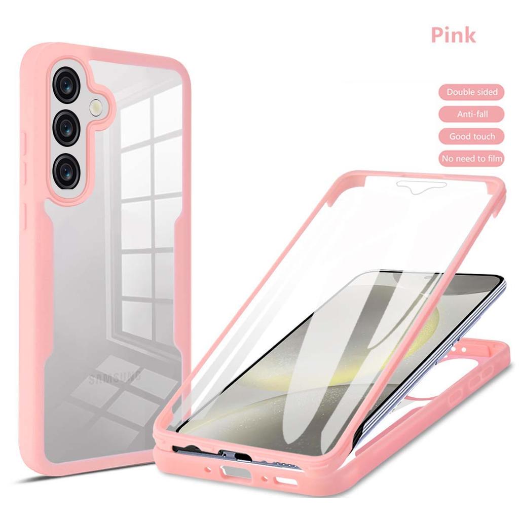 For Samsung Galaxy A57 A56 A55 A37 A36 A35 A26 A25 A17 A16 A15 A07 A06 A05 A05S Anti Fall 360Fully Wrapped Transparent PhoneCase