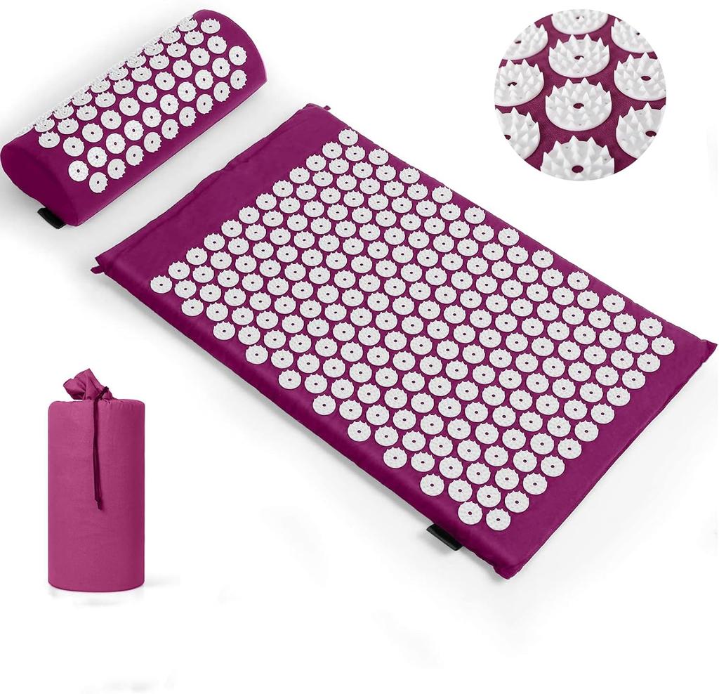 Acupuncture Massage Mat Acupuncture Yoga Mat Stimulates Acupoints To Improve Blood Circulation Massage Sports Mat Purple