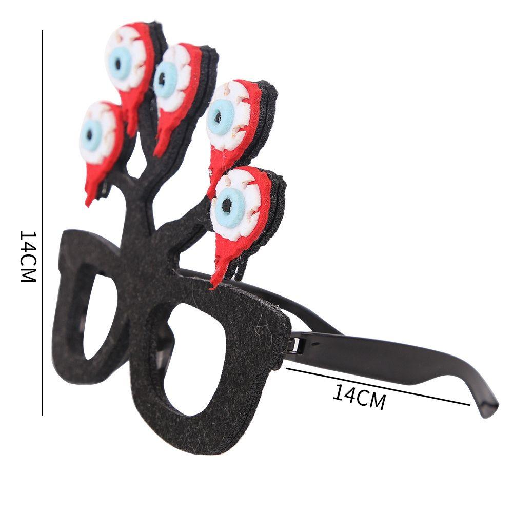 Skull Head Eyeglasses Frames Cobweb Ghost Halloween Decoration Glasses Pumpkin Halloween Dress Up
