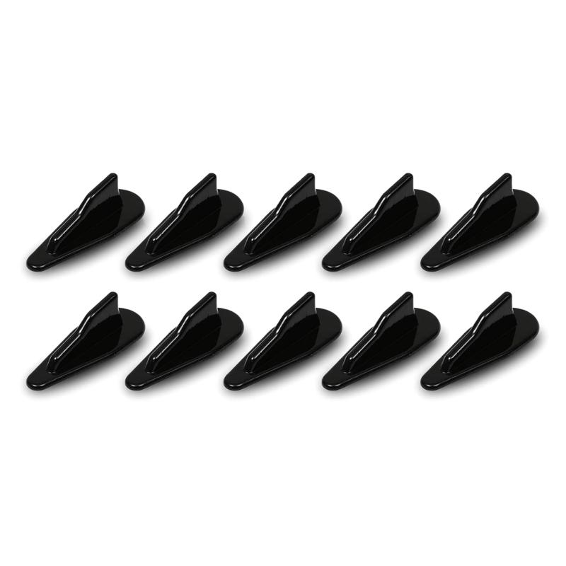 Universal Car Roof Fish Fin Spoiler Wing Kit Rear Roof Spikes Air Vortex Generators for Car Truck SUV Roof Decorations чёрный