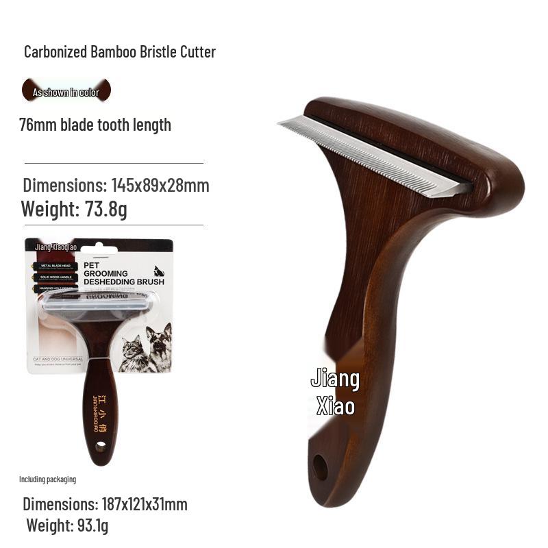 Solid Wood Antique Pet Comb for Cat and Dog Grooming