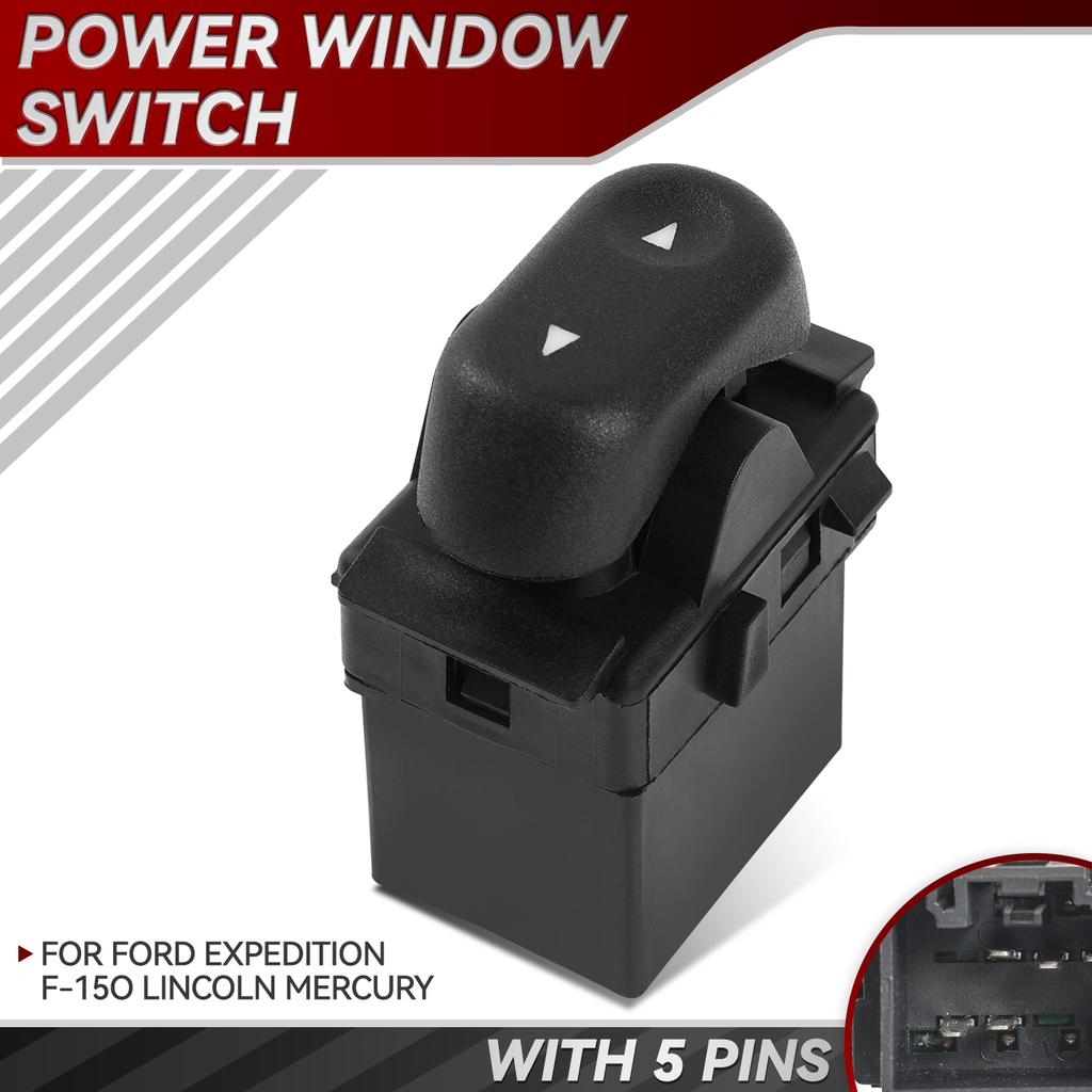 Rear Power Passenger Side Window Switch Button Control 5L1Z14529BA For Ford F150 Lincoln Mark LT Mercury Grand Marquis 2003 2005