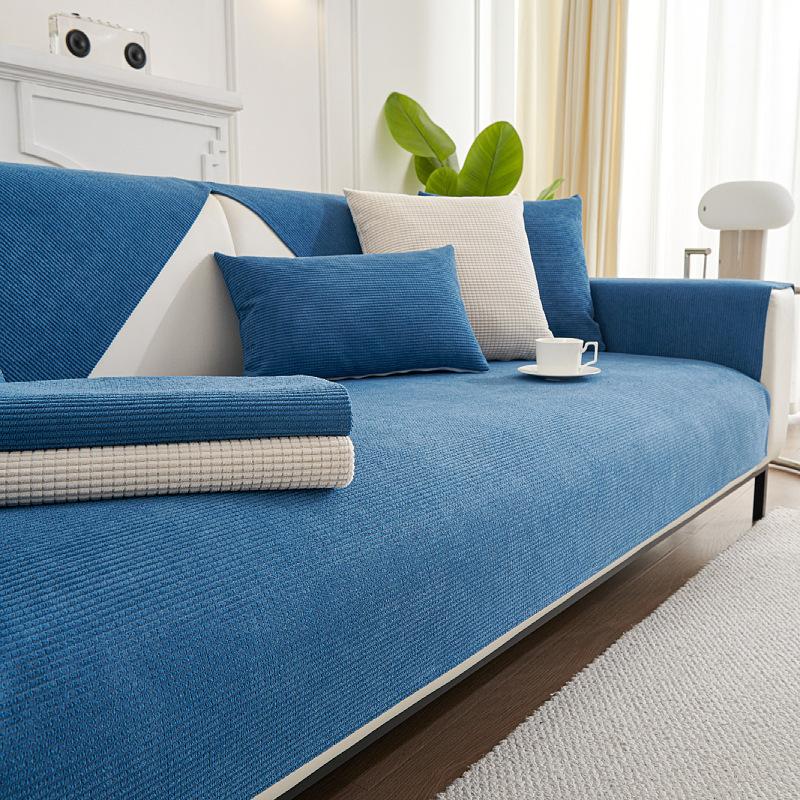 Подушка для дивана из шенилла — фото 5