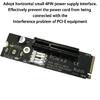 M.2 To PCIE 4X Power Card Transfer Adapter PCIE Transition Card Hard Drive Converter for Computer Accessories
