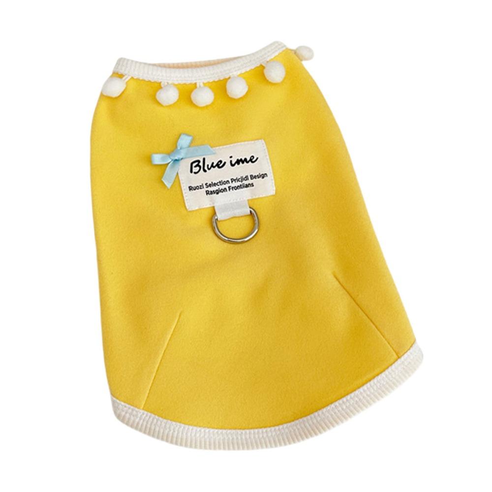 

Милый топ без рукавов для собак, мягкий топ для домашних животных, летний жилет для домашних животных, лето XL жёлтый