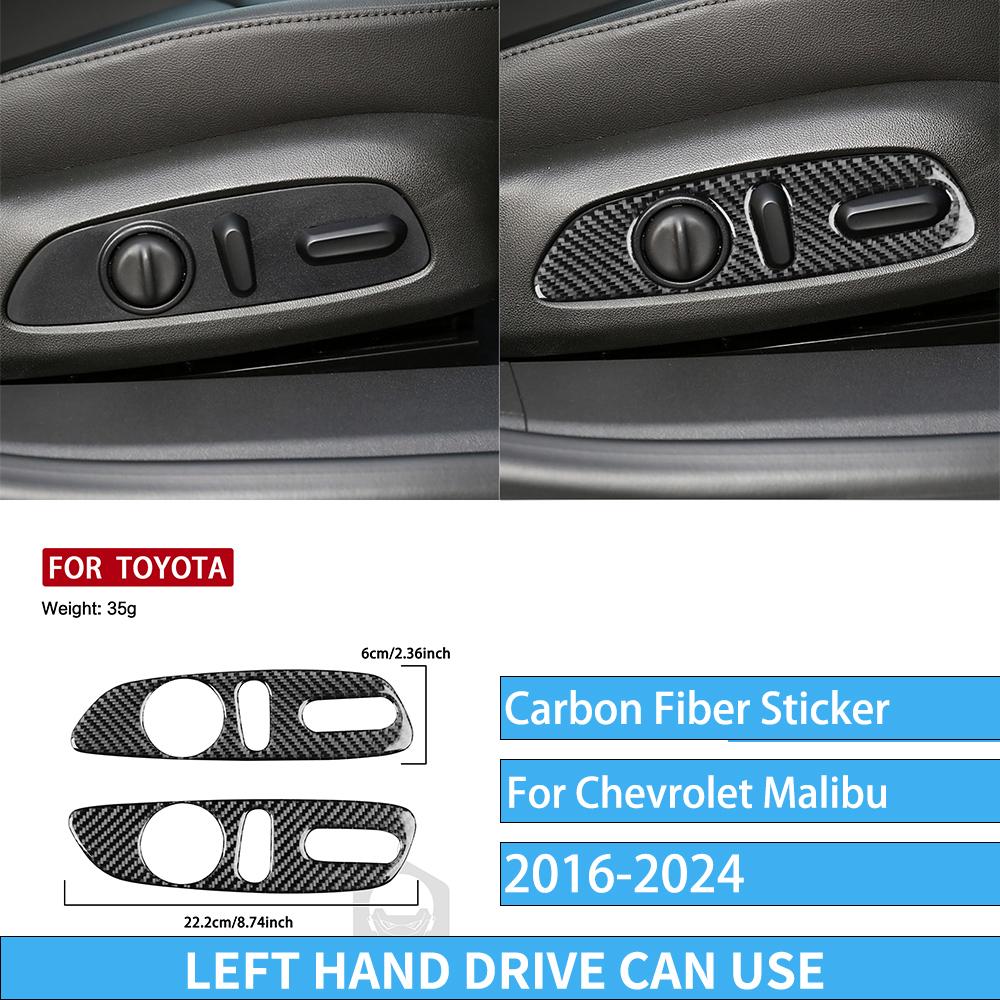 Carbon Fiber Car Accessories Gear Shift Dashboard Air Vent Interior Cover Trim Modified Sticker For Chevrolet Malibu 2016-2024