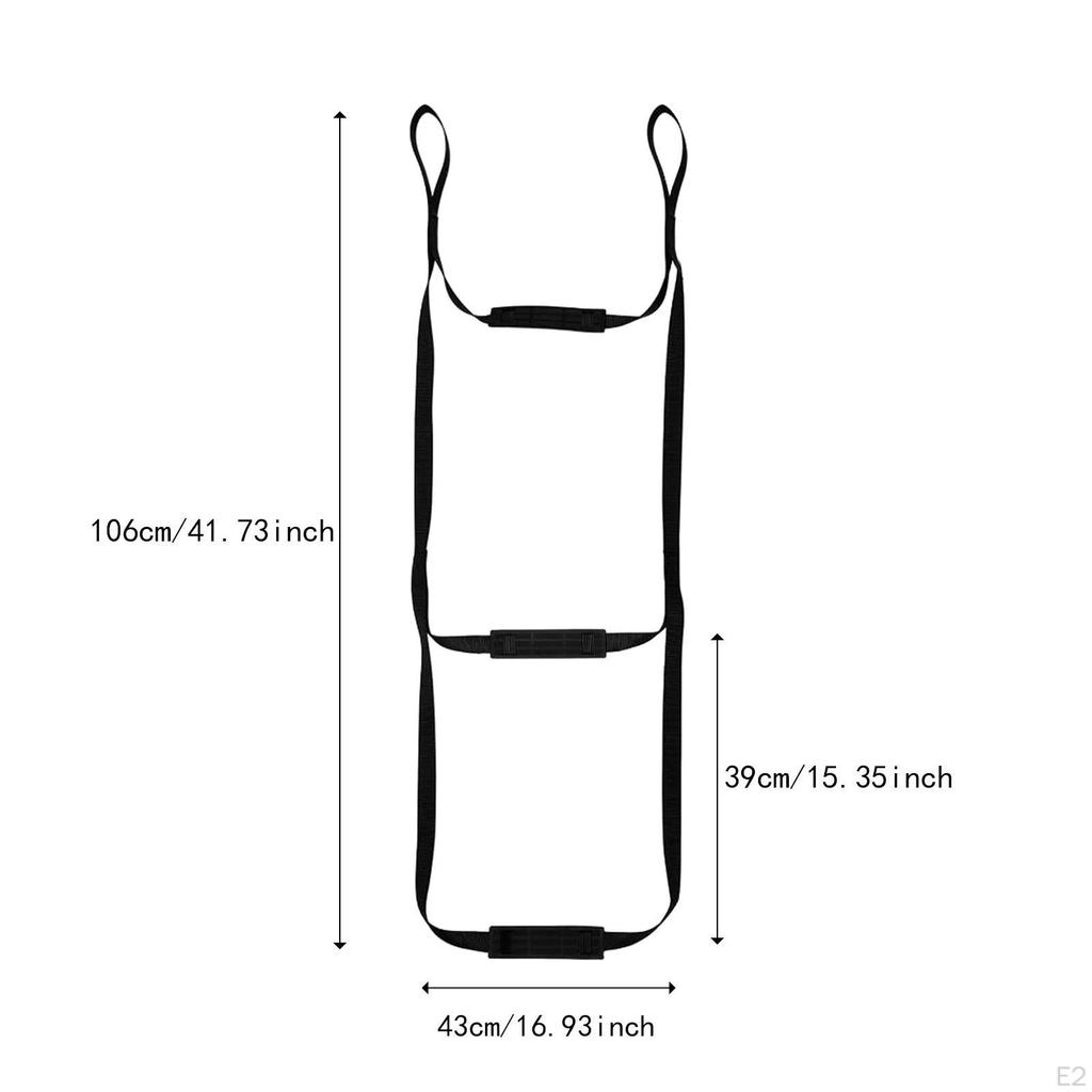 Boat Rope Ladder Climbing Aid Nylon Webbing Anti Skidding Steps for Canoes