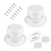 Roof Ventilation Cover For RV For Motorhome Yacht, Sewer Pipe Exhaust Vent Cap With UV Protection, 2-Pack, Black/White