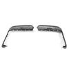 Black Top+Side Replacement Mirror Covers For 20-23 Chevy Silverado GMC Sierra HD