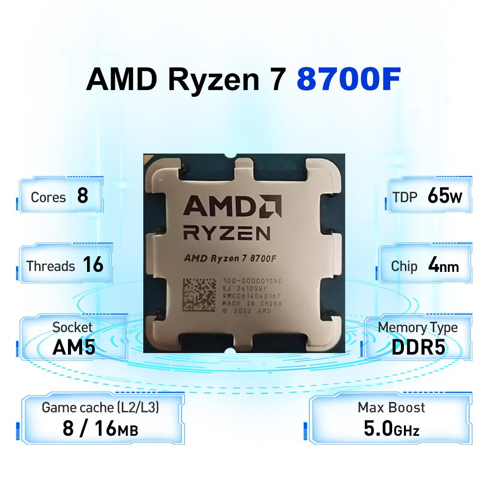 AMD Ryzen 7 8700F Retail Packaging