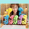 Charming Multicolored Giraffe Plush Doll Big Fluffy Animal Great For Events And Party Toss