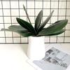 Yousheng Artificial Green Phalaenopsis Leaves Faux Orchid Leaves Stem Real Touch Green Plant for Flower Arrangement Garden Bonsai Decor