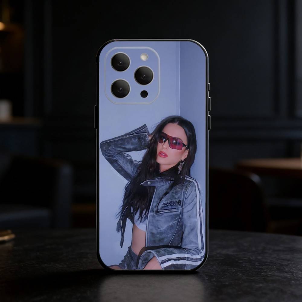 

Singer K-Katy Perry Phone Case For iPhone 17,16,15,14,13,12,11 Plus,Pro Max,SE4Soft Silicone Black Cover iPhone17