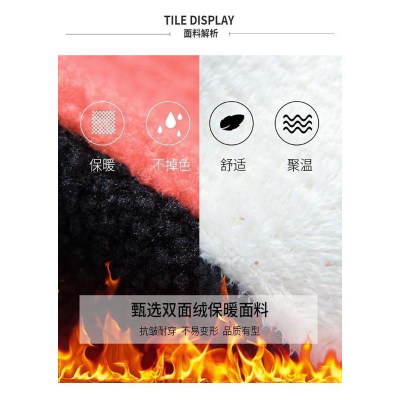 Autumn and Winter Zipper Pocket Contrasting Color Thickened Cardigan Sweatshirt Women's Fashion Warm Sherpa Jacket