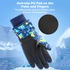 Kids Ski Gloves Waterproof Winter Gloves Snow Gloves Warm Comfortable with Cute Patterns for Children Girls Boys Skiing Snowboarding