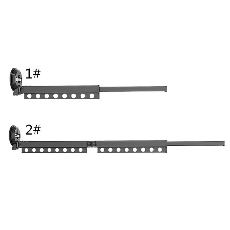 Wall Mounted Clothes Rack Hanging Rail Rod Wardrobe Hooks for Bathroom Balcony