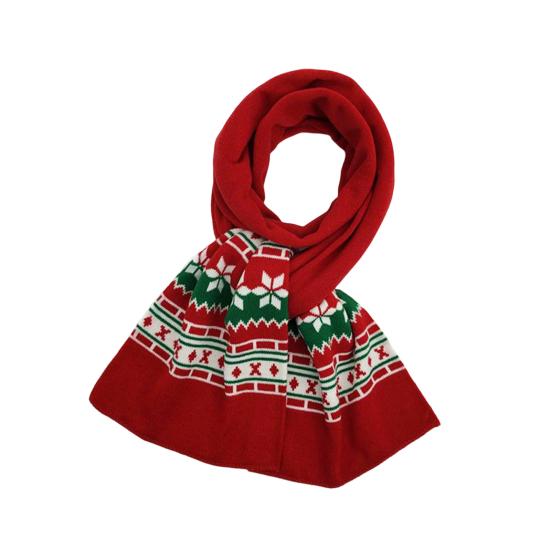 2Pcs/Set Winter Hat Scarf Set Knitting Technology Nordic Style Snowflake Pine Tree Pattern Fur