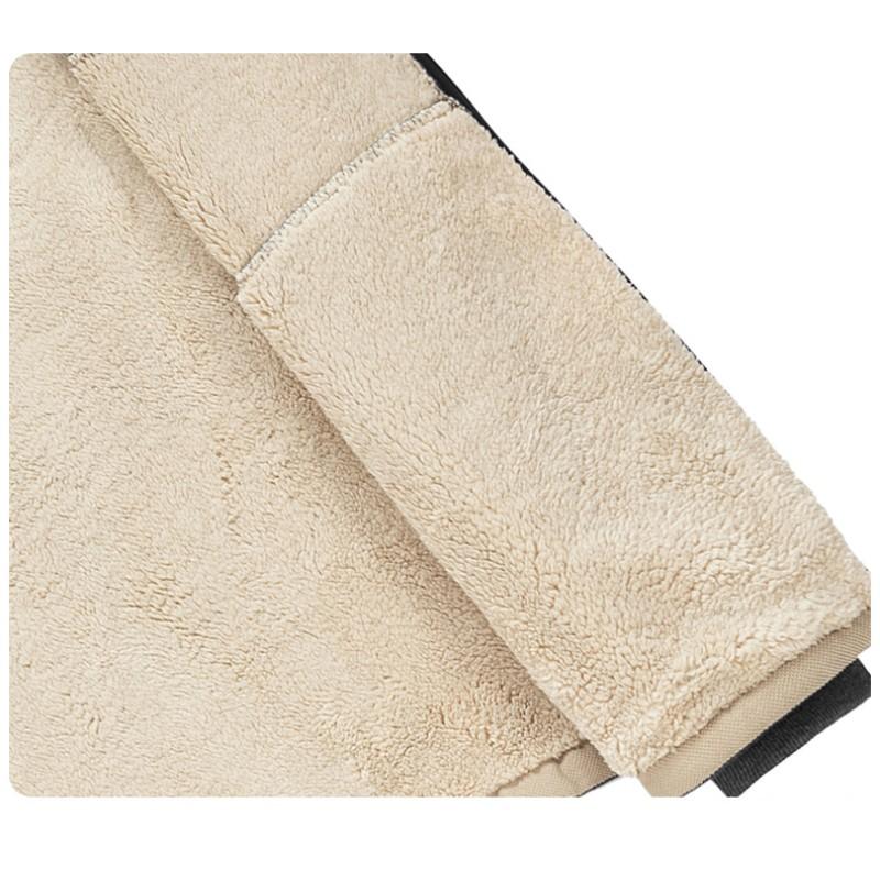 Men's Autumn and Winter with Cashmere Thickened Warm Lamb Cashmere Sports Two-piece Hooded Cardigan Sweatshirt Trousers New Suit