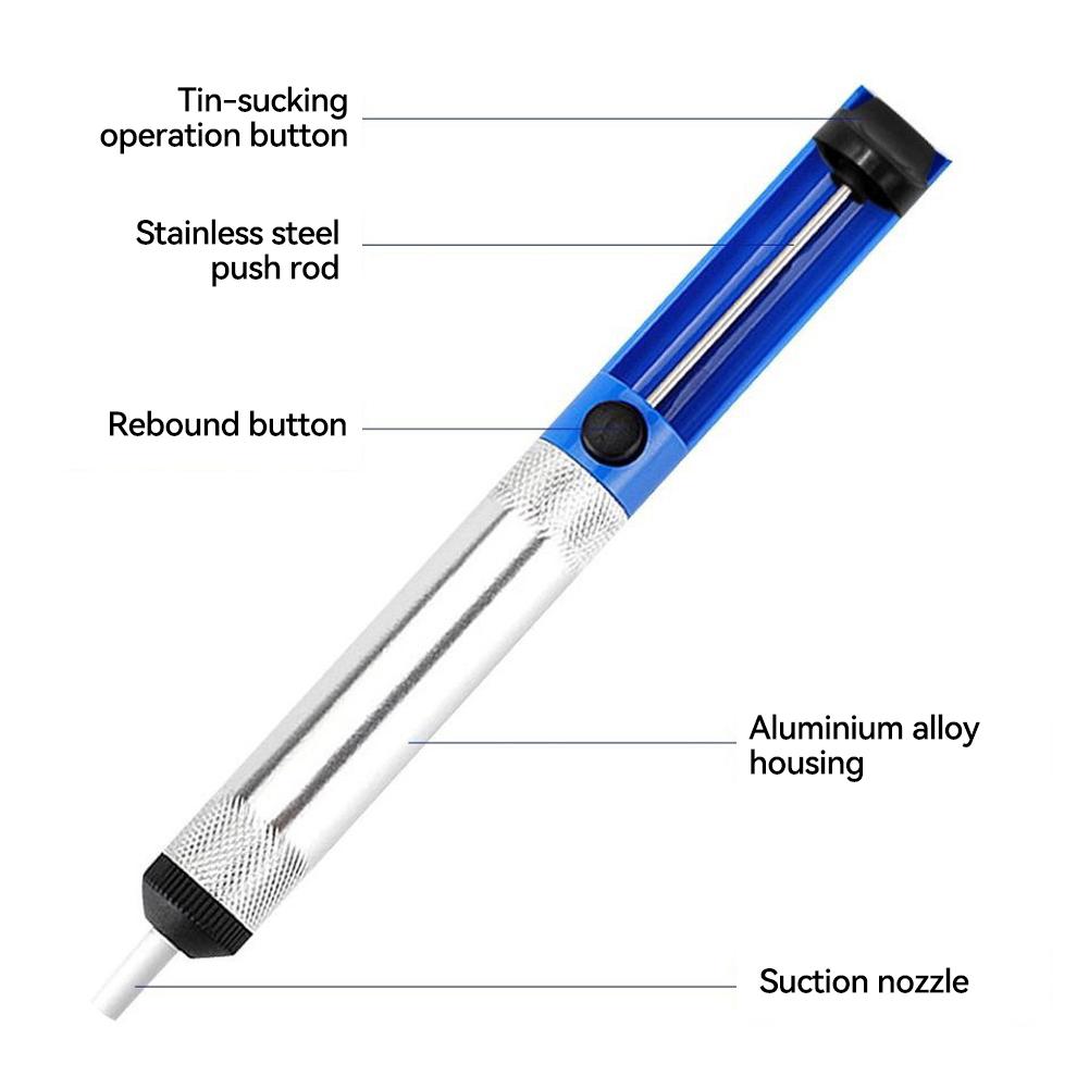 Soldering Sucker Pen Aluminum Metal Desoldering Pump Suction Tin Removal Vacuum Soldering Iron Desolder Hand Welding Tools