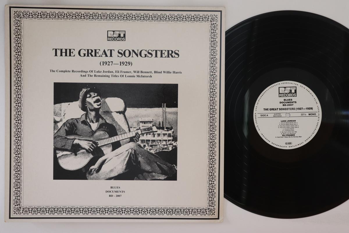 

LP Record VARIOUS - Great Songsters (1927-1929) BD2007 RST 1987 Austria Blues Used