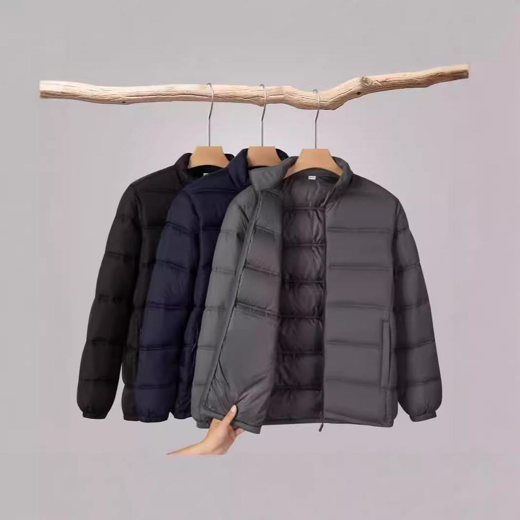 Men's Cotton Coat, Stand Up Collar Cotton Jacket, Thick Cotton Coat, 2025 New Style, Winter Clothing, Outerwear, Warm, Simple Design