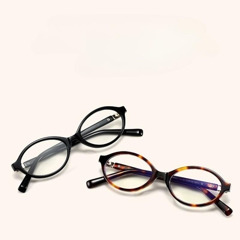 Retro Small Oval Frame Reading Glasses for Women Men Y2K Style Anti Blue Light Presbyopic Glasses with Grade +100 To +400