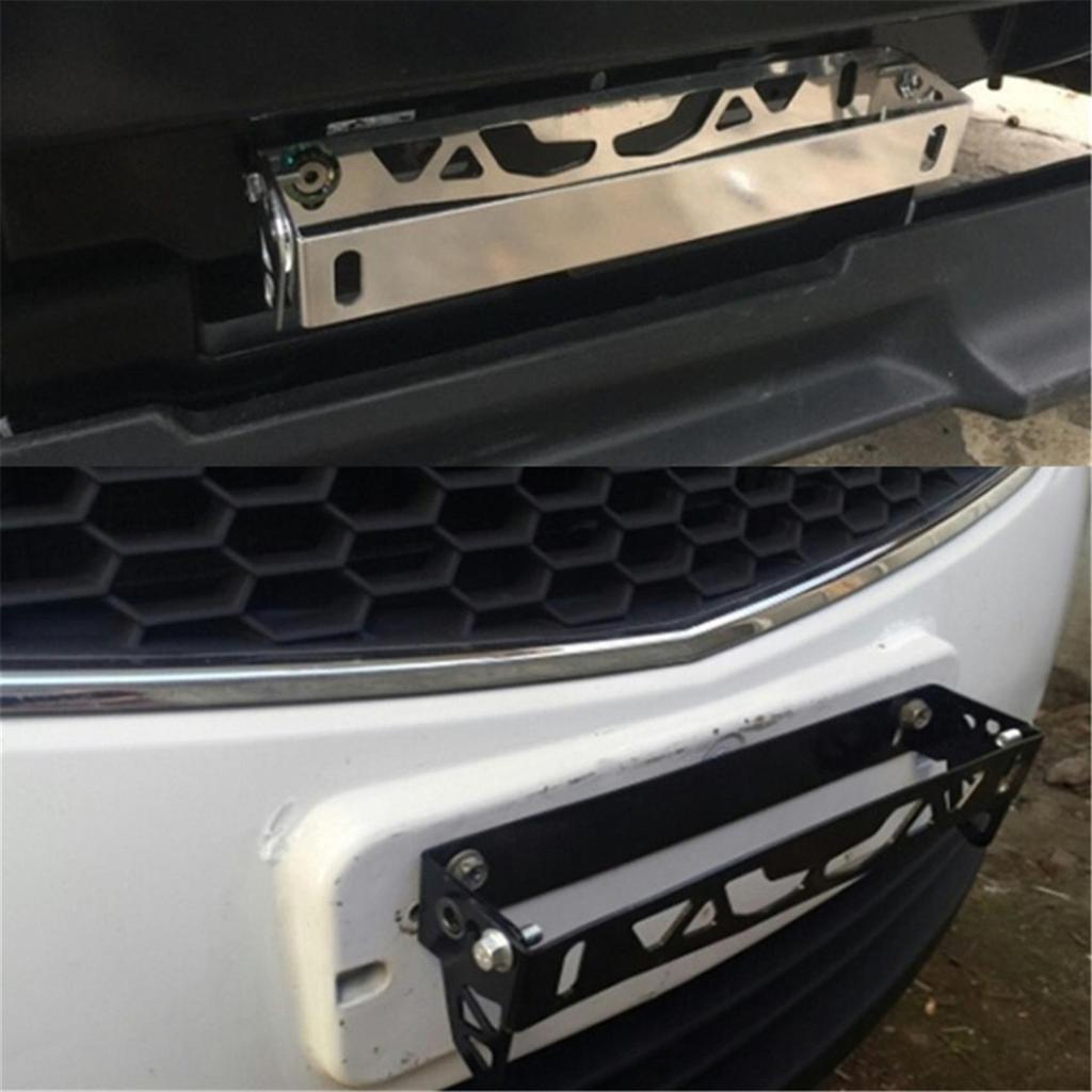 1pc Universal Aluminum Car Adjustable Rotating Car License Plate Frame Holder Solid License Plates Frames Frame for Car Number