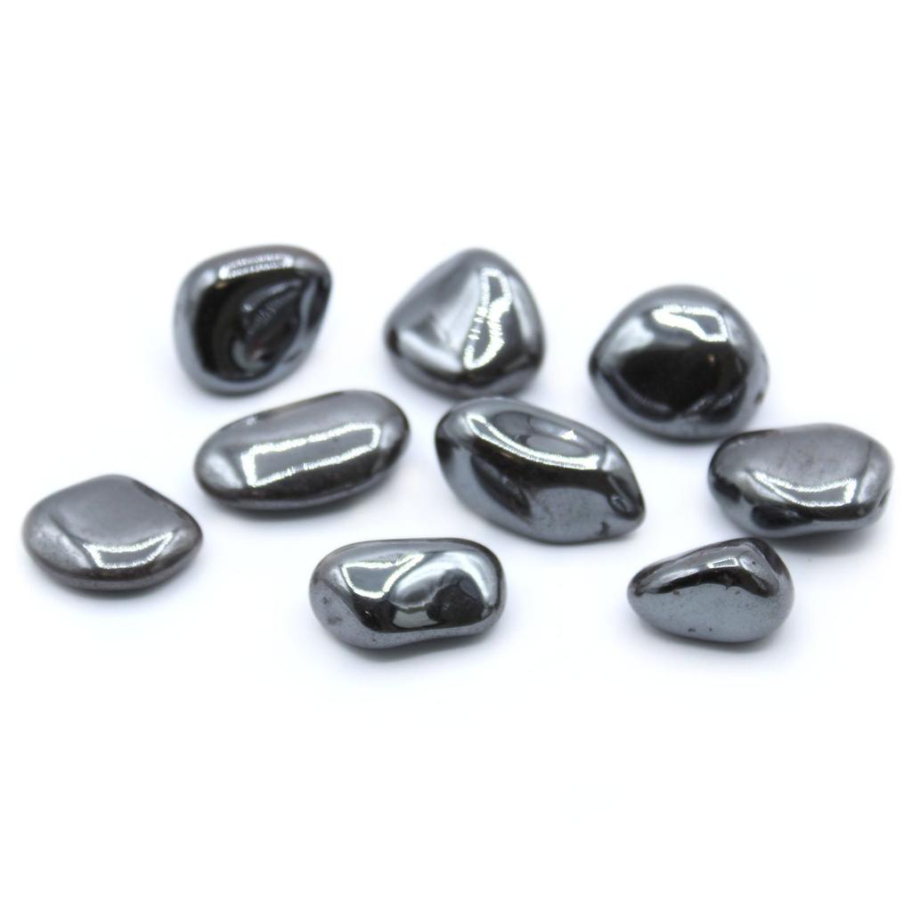 Hematite Tumbled Stones, Set of 24